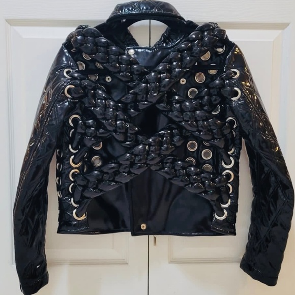 RARE Noir Kei Ninomiya Designer jacket BLACK leather japanese - Picture 2 of 8